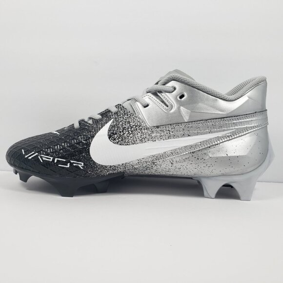 Nike Vapor Edge Elite 360 2 Silver Black White Football Cleats DA5457-003 Mens10 - Picture 6 of 12